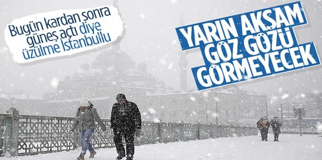 İstanbul'da hafta sonu yoğun kar yağışı bekleniyor