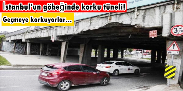 İstanbul'un göbeğinde korku tüneli!
