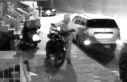 Gaziosmanpaşa'da demir kesme makasıyla motosiklet...