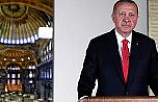 Erdoğan: Ayasofya 24 Temmuz'da ibadete açılacak!