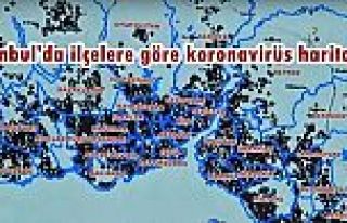 İstanbul'da ilçelere göre koronavirüs haritası...