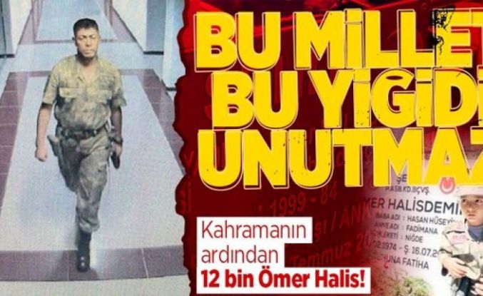 Kahraman şehit Ömer Halisdemir'in ismi 12 bin çocukta yaşatılıyor