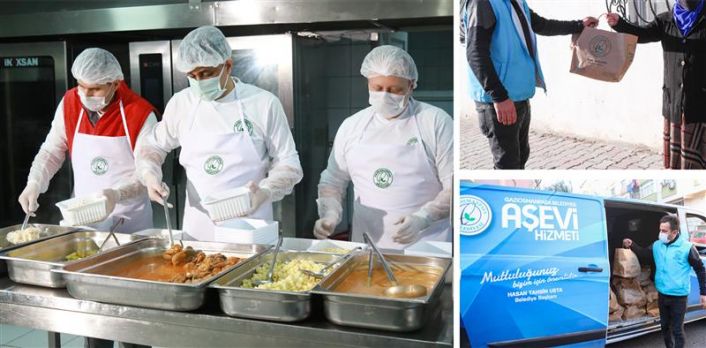 Gaziosmanpaşa’da ihtiyaç sahiplerine her gün 1 ton yemek dağıtılıyor