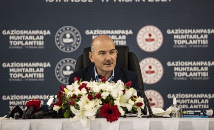 İçişleri Bakanı Süleyman Soylu Gaziosmanpaşa'da Muhtarlar ile bir araya geldi.