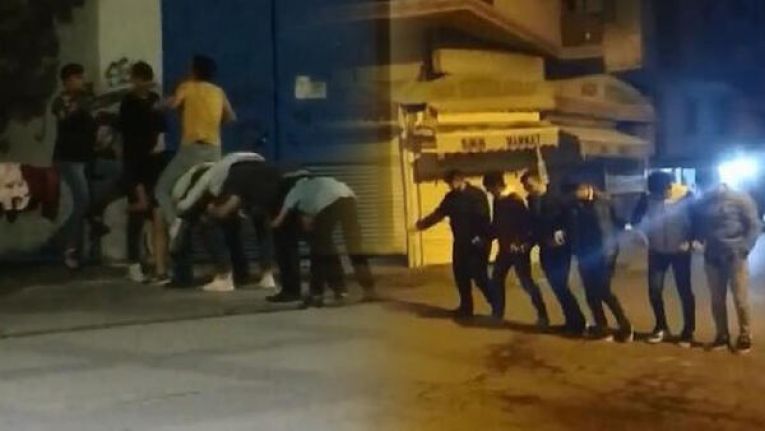 Tam kapanmada Sultangazi'den ilgin&ccedil; g&ouml;r&uuml;nt&uuml;ler! Halay &ccedil;ektiler, uzun eşek oynadılar