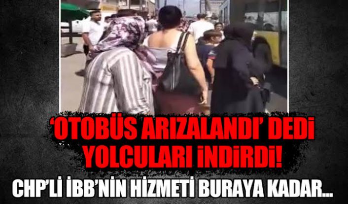 Sultangazi&#039;de İETT şoförü &#039;klima arızalı&#039; diyerek yolcuları indirdi