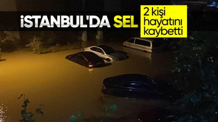 İstanbul&#039;u sel vurdu, birçok ev ve iş yerini su bastı! 2 kişi hayatını kaybetti