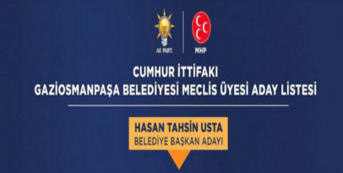 Cumhur İttifakı Gaziosmanpaşa Belediye Meclis Üyesi Adayları Belli Oldu