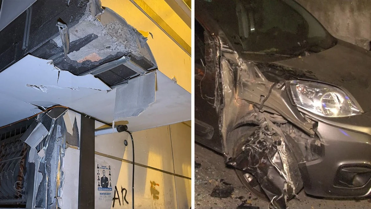 Eyüpsultan'da gece yarısı vinç dehşeti: Mahalleli deprem oluyor zannetti