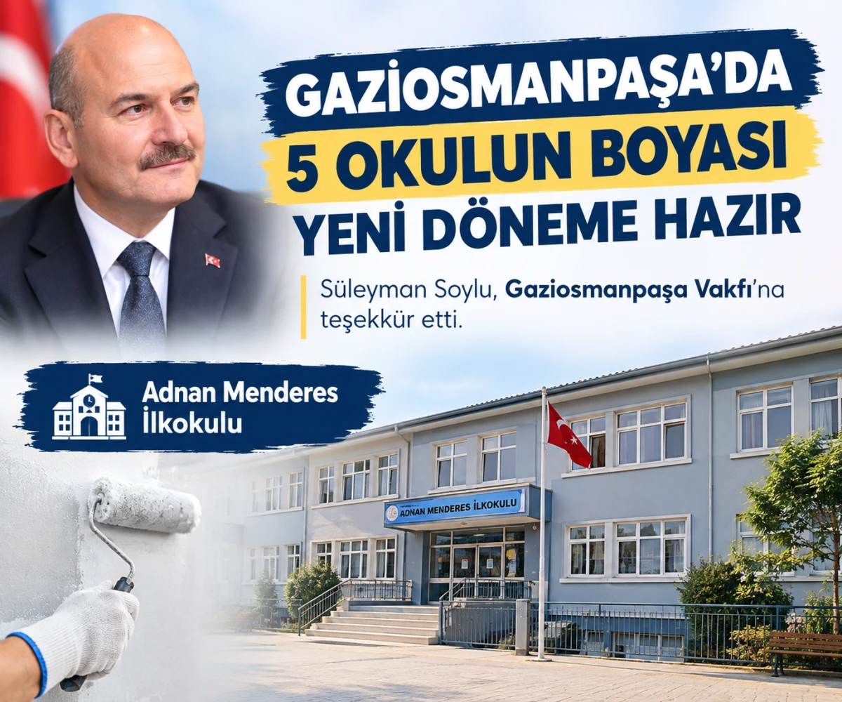 Gaziosmanpaşa&rsquo;da 5 Okul Yeni Eğitim D&ouml;nemine Hazırlanıyor