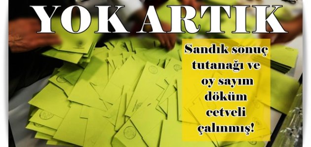 Gaziosmanpaşa'da skandal! Seçmen listesinden sayım döküm cetveline kadar çalmışlar!
