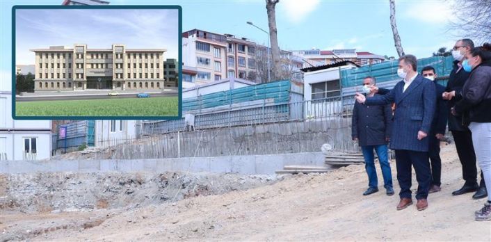Küçükköy’de Yeni Emniyet Müdürlüğü Hizmet Binası hız Kesmeden Devam Ediyor!