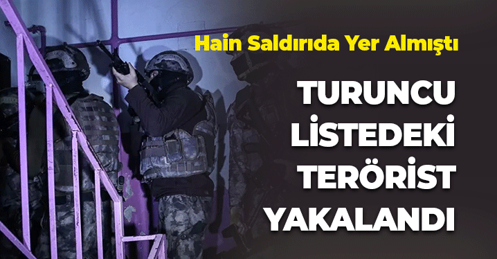 Turuncu kategorideki terörist İstanbul Ataşehir'de yakalandı!