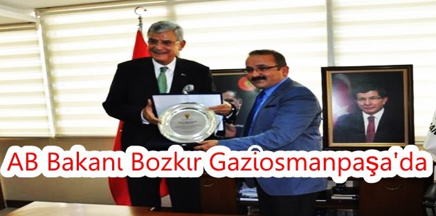 AB Bakanı Bozkır'dan Gaziosmanpaşa'ya ziyareti