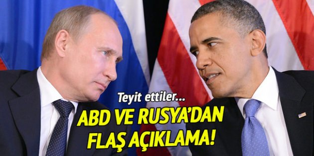ABD ve Rusya’dan ortak Suriye açıklaması!