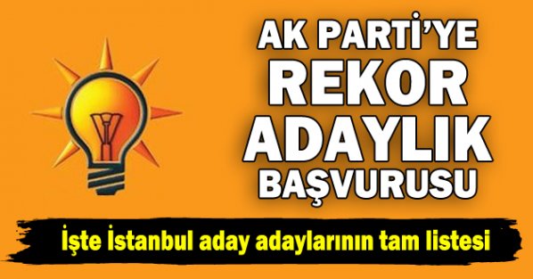 AK Parti İstanbul aday adayları listesi