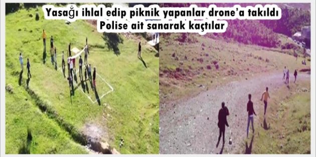 Arnavutköy'de drone'dan kaçanlar