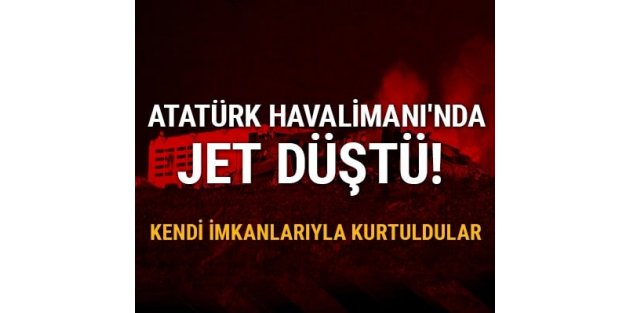 Atatürk Havalimanı'nda özel jet pistten çıktı
