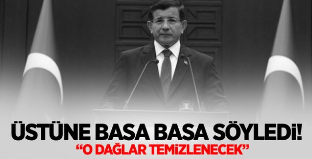 Başbakan Davutoğlu'ndan Dağlıca açıklaması