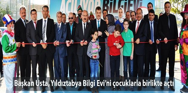 Başkan Usta, Yıldıztabya Bilgi Evi’ni çocuklarla birlikte açtı