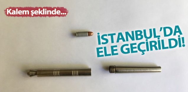 Bayrampaşa'da Kalem Şeklinde Suikast Silahı Ele Geçirildi