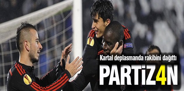 Beşiktaş Partizan'ı ezip geçti