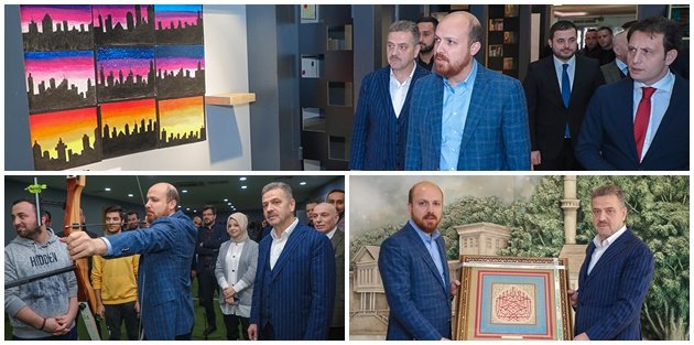 Bilal Erdoğan Gaziosmanpaşa'da Sanat Akademisinin Çalışmalarını İnceledi