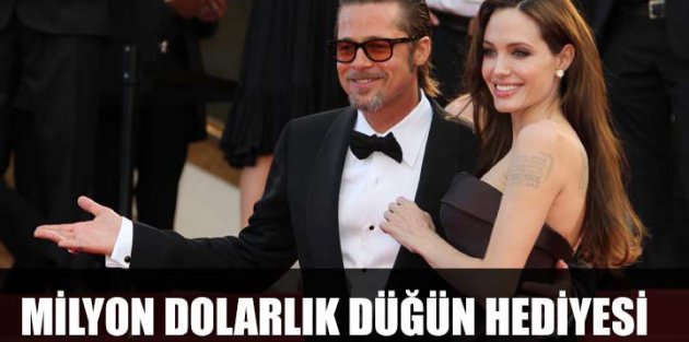 Brad Pitt‘den Angelina Jolie‘ye milyon dolarlık hediye