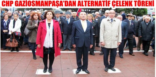 CHP GAZİOSMANPAŞA'DAN ALTERNATİF ÇELENK TÖRENİ