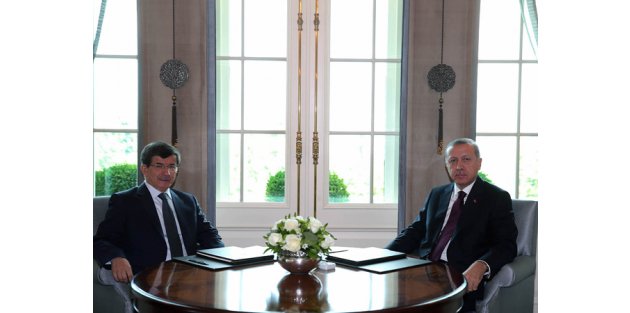Cumhurbaşkanı Erdoğan, Başbakan Davutoğlu'nu kabul etti