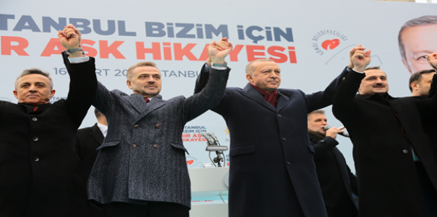 Cumhurbaşkanı Erdoğan Gaziosmanpaşa’da Coşkuyla Karşılandı