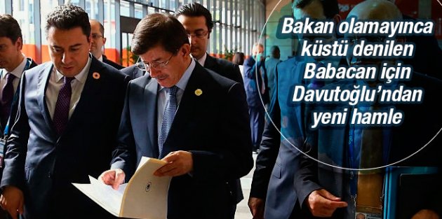 Davutoğlu'ndan Ali Babacan sürprizi