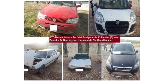 Diyarbakır'da terör operasyonu: 5 araç yakalandı