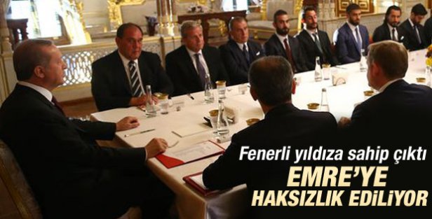 Erdoğan Emre Belözoğlu'na sahip çıktı