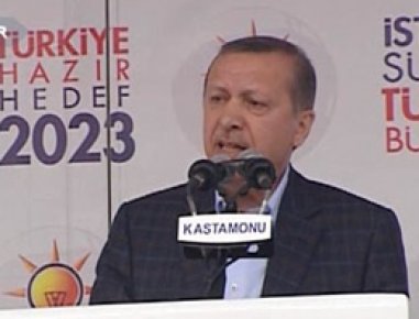 Erdoğan Kastamonu'da konuşuyor