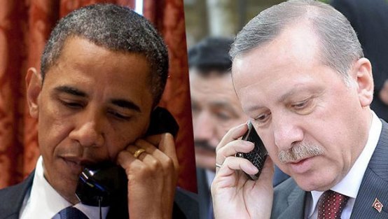 Erdoğan Obama ile telefonda görüştü