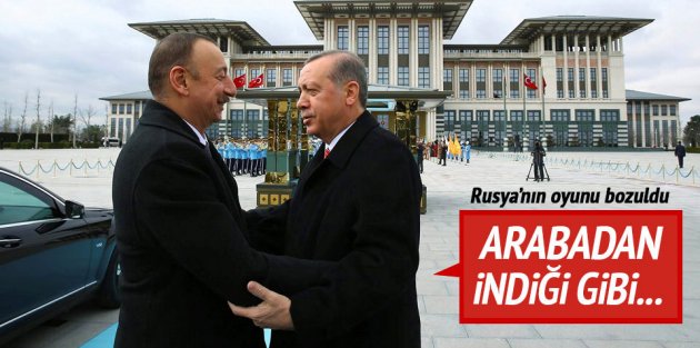 Erdoğan ve Aliyev'den samimi görüntüler