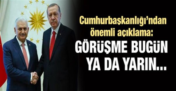 Erdoğan ve Yıldırım görüşecek iddiası kulisleri hareketlendirdi