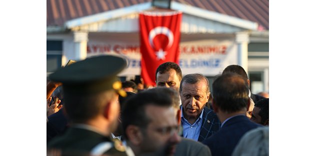 Erdoğan ve Yıldırım'dan Dürümlü'ye taziye ziyareti
