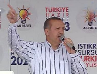 Erdoğan'ı Erzurum'da mutlu eden pankart
