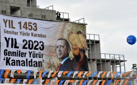 Erdoğan'ı neşelendiren pankart 