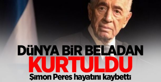 Erdoğan'ın azarladığı Şimon Peres öldü