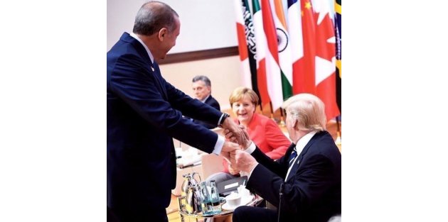 Erdoğan'la Trump'ın pozu Merkel'i kıskandırdı