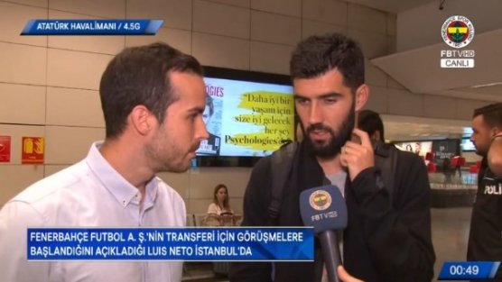 Fenerbahçe'nin yeni transfer Neto İstanbul'da