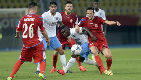Fırtına'ya Balkan havası yaramadı! Rabotnicki - Trabzonspor: 1-0