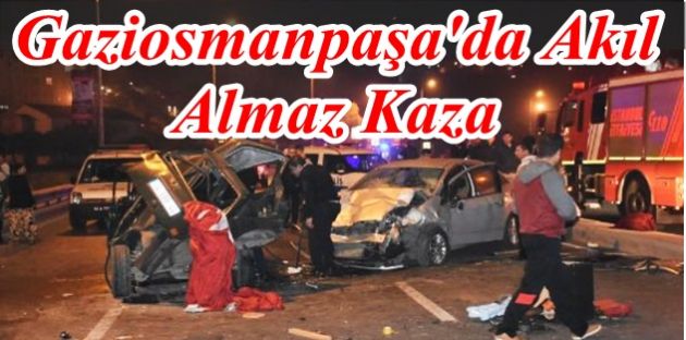 Gaziosamanpaşa'da Trafik Kazası: 4 Yaralı
