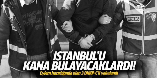 Gaziosmanpaşa'da 3 DHKP-C üyesi yakalandı