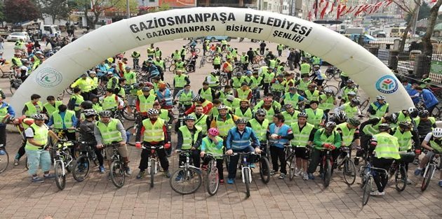 Gaziosmanpaşa'da Bisiklet Şenliği Renkli Görüntülere Sahne Oldu