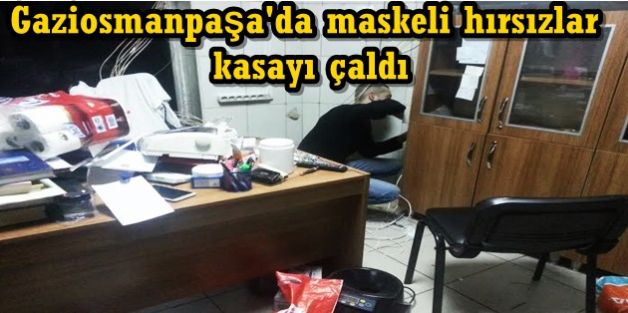 Gaziosmanpaşa'da maskeli hırsızlar kasayı çaldı