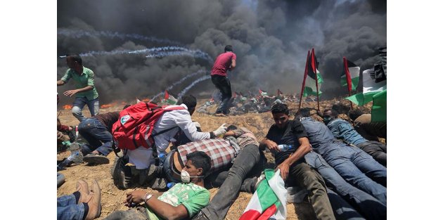 Gazze'de İsrail terörü: 37 şehit, 1693 yaralı